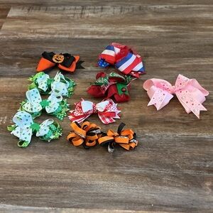 Colorful Kids Hair Bow Set